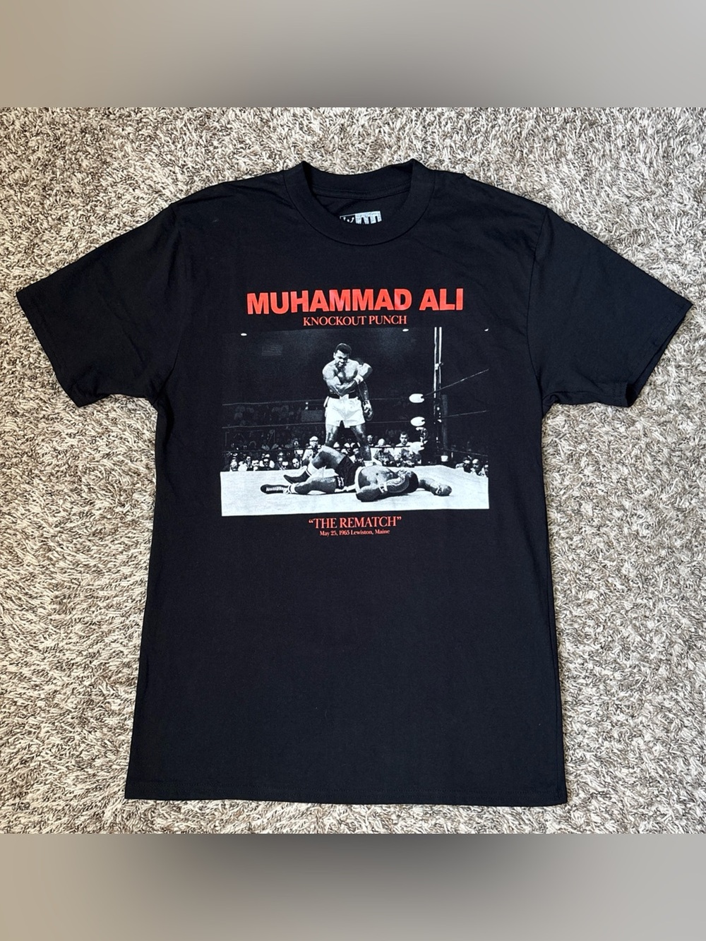 Black Muhammad Ali Graphic Tee — Knockout Punch